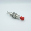 Thermocouple Feedthrough, Type C, 2 Pairs, Miniature Connectors, 1.0″ Baseplate Bolt - A0785-3-BP - MPF Products, INC.