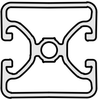 Profile 8 40x40 2N180 E, natural - 0.0.452.74 - item America, LLC