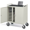 Welded UL Notebook Computer Cart - LAP30EULBA-GM - Visual Sound, Inc.