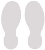 Floor Footprints - White Toughstripe Polyester - 104411 - Brady Corporation