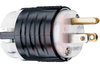 Plug EHU Spec Grade, 2 Pole, 3 Wire Ground, 15A, 125V, NEMA: 5-15P,Black and Whi - 70050649 - Allied Electronics, Inc.