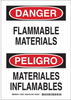 Brady Bradyglo B-302 Polyester Rectangle White Chemical, Biohazard, Hazardous & Flammable Material Sign - 7 in Width x 10 in Height - Laminated - Language English / Spanish - 125231 - 754473-72860 - R. S. Hughes Company, Inc.
