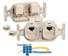 Leviton Flush Mount Jack 2 8-Conductor T568B Jacks (Voice.. - 41361-IDI - TelephoneStuff.com