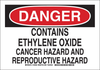 Brady B-302 Polyester Rectangle White Chemical, Biohazard, Hazardous & Flammable Material Sign - 14 in Width x 10 in Height - Laminated - 125951 - 754473-74095 - R. S. Hughes Company, Inc.