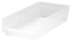 17 7/8 x 8 3/8 x 4 clear shelf bin -- 53944 - Image