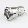 7/16 DIN Female (Jack) to N Male (Plug) Adapter IP67 Mated, Tri-Metal Plated Brass Body, 1.25 VSWR -- SM4424 - Image