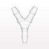 Y Connector, Barbed, White - 61971 - Qosina Corp.