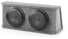 Two 10W1v2-4, sealed enclosure, rear-firing, gray carpet finish, 2 &Icirc;&copy; final impedance, steel mesh grilles included. - CS210RG-W1v2-2 - JL Audio, Inc.