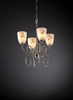 FAL-8910-18-NCKL Mid. Chandeliers-Glass Up - 497888 - Capital Lighting, Inc.