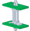 Circuit Board Support, Dual Locking; 4 mm; Nylon 6/6; 7.1 mm; 3/8 in. - 70208509 - Allied Electronics, Inc.