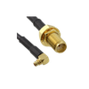 SMA Female Bulkhead With RG174 Cable (L-3Mtr) + MMCX Male Right Angle Connector - ET-SFS-BH-1L3-MMMRA - Eteily Technologies India Pvt. Ltd.