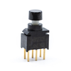 Pushbutton Switches - 1400-800UDP8P1A1M2RER1BLK - New Yorker Electronics Co., Inc.