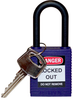 Purple Nylon Shackle Safety Padlock - 123331 - Brady Corporation