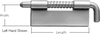 Hinges, Latch Hinges - Spring Latches - 9295LH-32 - H.A. Guden Co., Inc.