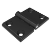 Surface Mount Hinge, 50 mm size, with Mounting CSK Holes, Zinc Alloy, Black Powder coated - EH-DHFM-5076 - Southco