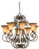 Large Chandeliers-Glass Shade - 353421 - Light Center (The)