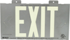 Brady Bradyglo B-355 Plastic Rectangle Silver Exit Sign - 15.25 in Width x 8.25 in Height - Glow in the Dark - TEXT: EXIT - 112653 - 754473-68468 - R. S. Hughes Company, Inc.