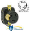 Leviton 50 Amp Single Flush Mount Locking Receptacle -.. - 3769 - TelephoneStuff.com