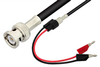 BNC Male to Mini Banana Plug Cable 12 Inch Length Using 75 Ohm RG59 Coax - PE33559-12 - Pasternack