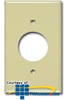 Allen Tel Outlet Wall Plate with Round Opening - AT105P - TelephoneStuff.com