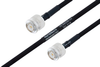 MIL-DTL-17 TNC Male to TNC Male Cable 200 cm Length Using M17/84-RG223 Coax - PE3M0056-200CM - Pasternack