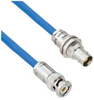 Plenum Cable Assembly TRB 3-Slot Plug to Non-Insulated Bulk Head 3-Lug Cable Jack .242