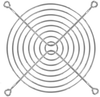 127mm Wire Form Fan Guard, Bright Nickel Chrome Finish - 8135 - Qualtek Electronics Corp.