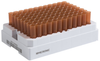 0.75ml Non coded Screw Cap tubes with Internal Thread Amber V-bottom in Micronic 96-2 Rack with high cover (Barcoded A1-H1 side) - MP32091 - diaago