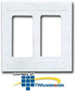 Siemon Double Gang Designer Faceplate - DR-D-02 - TelephoneStuff.com