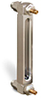 Aluminum Liquid Level Gage with Shut-Off, 6” Centerline, 1/4