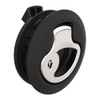 Push-to-Close Latch, Medium Size, Key Locking, 12 - 17 mm  Door thickness, 25.5 mm  Grip, Black Plastic and 316 Stainless Steel, Natural and Electropolished - M1-43-800 - Southco