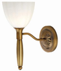 LS-11315BRZ/WHT Sconces-Single Glass - 662673 - Capital Lighting, Inc.
