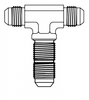 JIC Bulkhead Union Branch Tee -- 2703-04-04-04 - Image