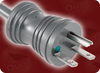 NEMA 6-15P HG GREY to ROJ SPECIAL HOME // Power Cords // Hospital Grade Power Cords // Grey Plugs And Connectors -- 0285.120