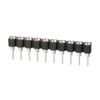 10 Pos. Female SIL Vertical Throughboard IC Strip -- D01-9971042 - Image