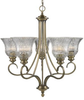 6005-5 AB Mid. Chandeliers-Glass Up - 376448 - Capital Lighting, Inc.