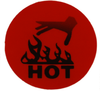 R70 HOT HAND WARNING LABEL 70°C (RED) - R70 - Telatemp Corporation