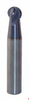 Metric Carbide End Mills -- MVB Series Spherical Ball End - 2 & 4 Flute AlTim Coated - Image