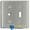 Leviton 2-Gang Toggle Wallplate for Jewel Lamp - S112-N - TelephoneStuff.com