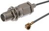 Reverse Thread SMA Female Bulkhead to UMCX Plug Cable 6 Inch Length Using RG178 Coax - PE38301-6 - Pasternack