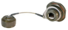 Ruggedized D38999 Jam-nut, Zinc-Nickel finish with Grounding Shield and Dust Cap - T5C00018 - MilesTek Corporation