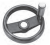 Plastic Two Spoked Handwheels with Revolving Handle by ELESA® -- 22611 - Image