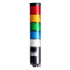 Stackable Tower Lighting, Beacons, and Components - PTE-A-5FF-RYGBC-B - Quarktwin Technology Ltd.