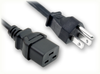 NEMA 5-15P to IEC-60320-C19 HOME // Power Cords // High Voltage Power Cords // Straight Blade Power Cords - 5050.098 - Quail Electronics
