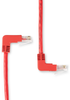 1FT Red CAT5e 100MHz Angled Patch Cable UTP Down-Up - EVNSL23E-0001-90DU - Black Box