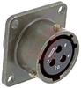 connector,milspec box mounting recept,class e,size 12,3 #16 solder socket cont - 70010909 - Allied Electronics, Inc.