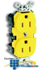 Leviton 15Amp 125V Duplex Receptacle Smooth Face -- 52CM-62 - Image
