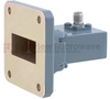WR-112 to SMA Female Waveguide to Coax Adapter UG-138/U Square Cover with 7.05 GHz to 10 GHz H Band in Aluminum, Paint -- FMWCA1040 - Image