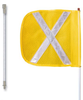 8' General-Purpose Split Pole Warning Whip with Quick Disconnect Base and 12