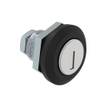 Fixed Grip Cam Latch, Mini, Key-Locking, Sealed, Zinc Alloy, Powder Coat, Black -- E5-M-405-UU1-10